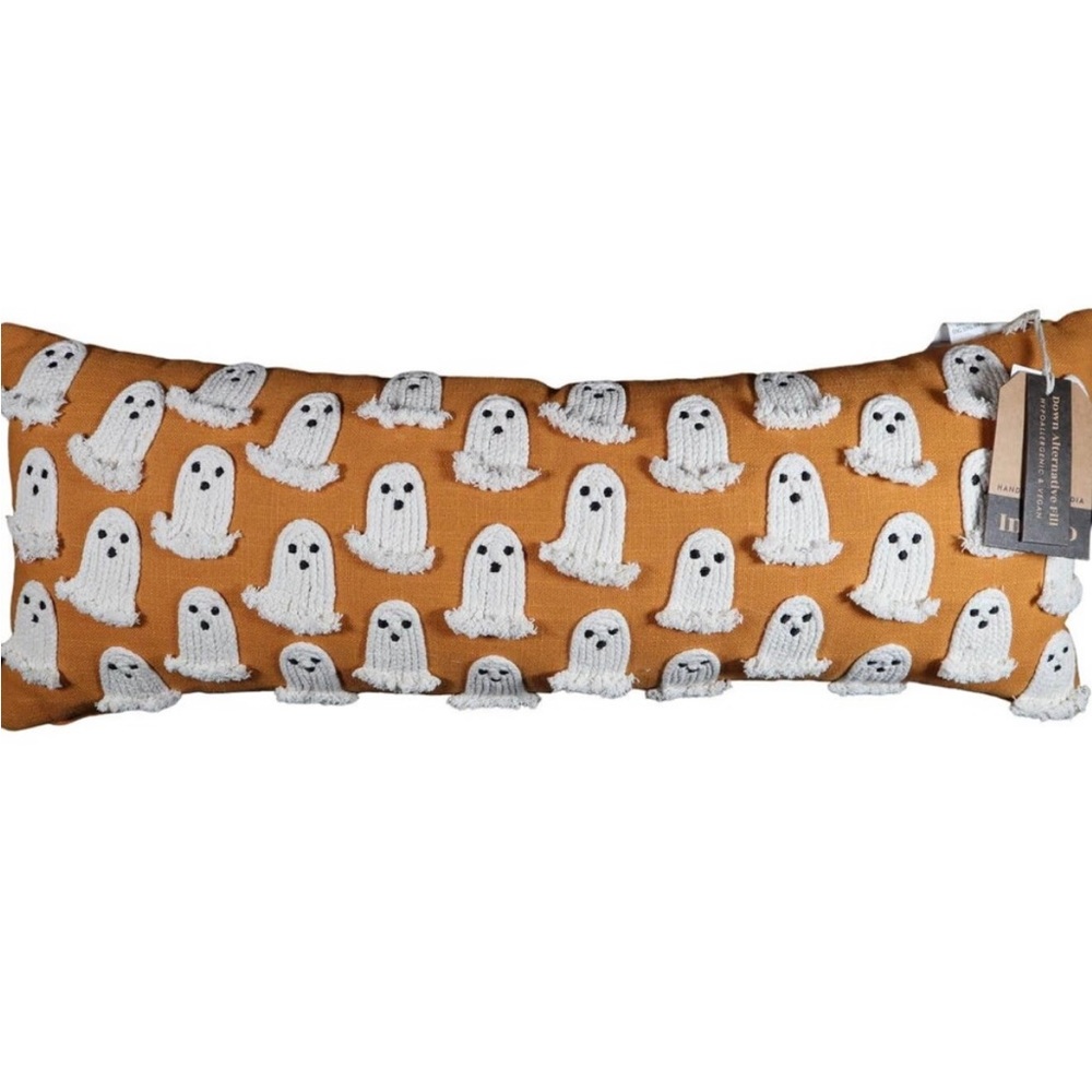 RARE 👻 Indigo Moon Ghost Lumbar Pillow